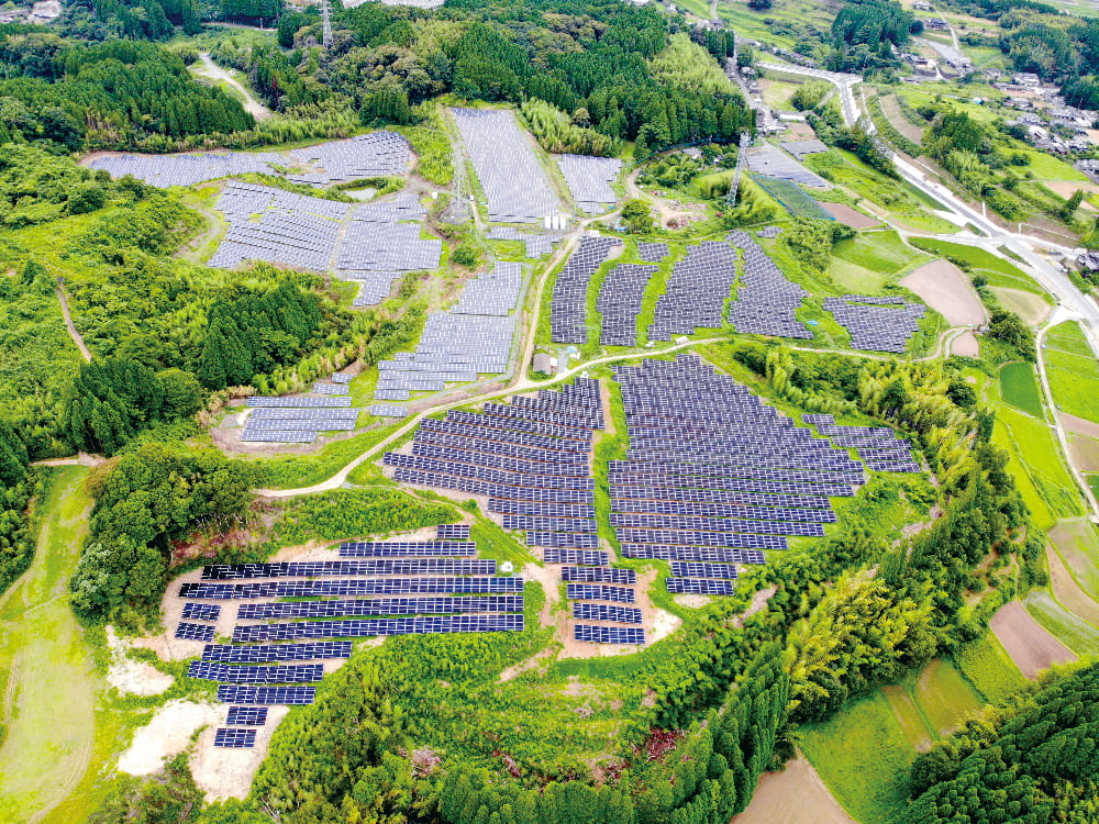 太陽光発電事業 上空写真